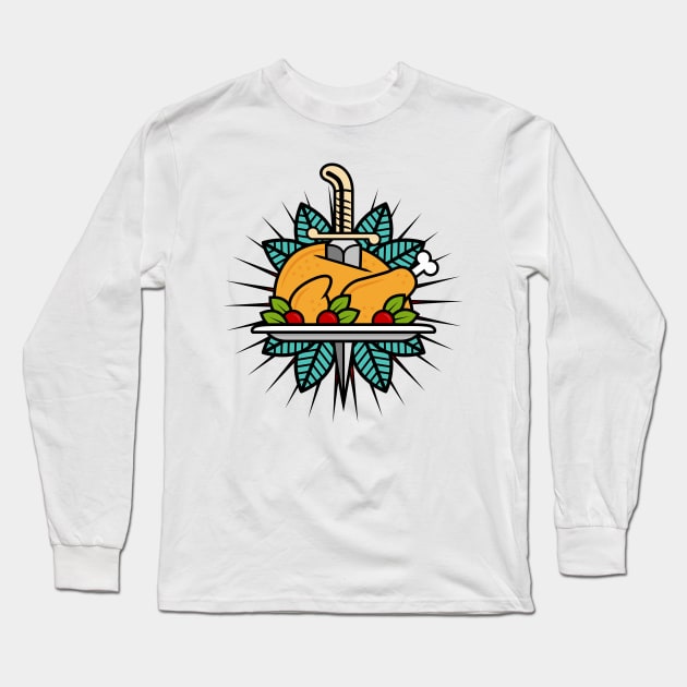 Roast Chicken Long Sleeve T-Shirt by Woah_Jonny